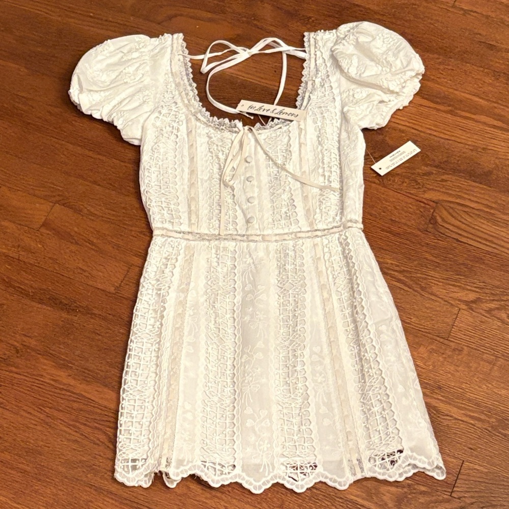 For Love And Lemons Ivory Lace Dress